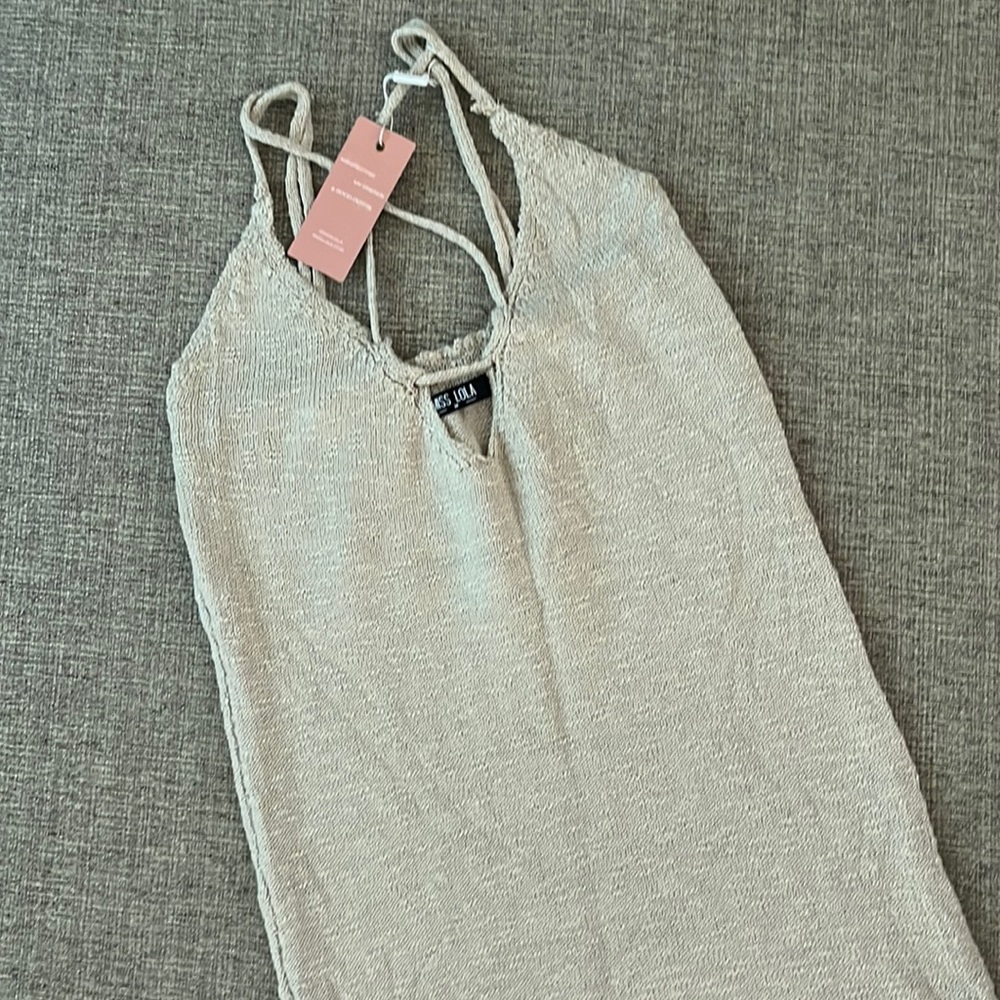 Nude Midi Dress